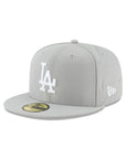 Los Angeles Dodgers MLB Gray White 59Fifty Fitted Hat