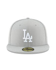 Los Angeles Dodgers MLB Gray White 59Fifty Fitted Hat