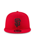 San Francisco Giants Scarlet Red On Black 9Fifty Snapback