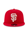 San Francisco Giants Scarlet Red on White Logo Grand 9Fifty Snapback