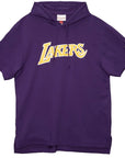 Los Angeles Lakers Game Day Short Sleeve French Terry Hoodie