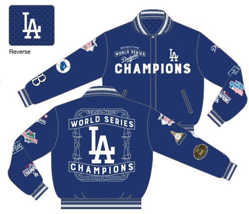 Los Angeles Dodgers 7 Time World Series Champions Reversible Jacket