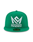 CrownMinded Kelly Green on White 59Fifty Fitted