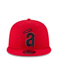 California Angels Cooperstown Scarlet Red On Black 9Fifty Snapback