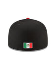 New Era Mexico World Baseball Classic M Black Red 2 Tone 59Fifty Fitted