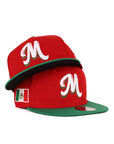 New Era Mexico Serie Del Caribe M Red Green 2 Tone 9Fifty Snapback