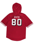 Jerry Rice San Francisco 49ers Short Sleeve Jersey Hood