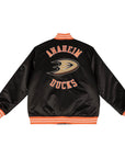 Mitchell & Ness Anaheim Ducks Heavyweight NHL Satin Jacket