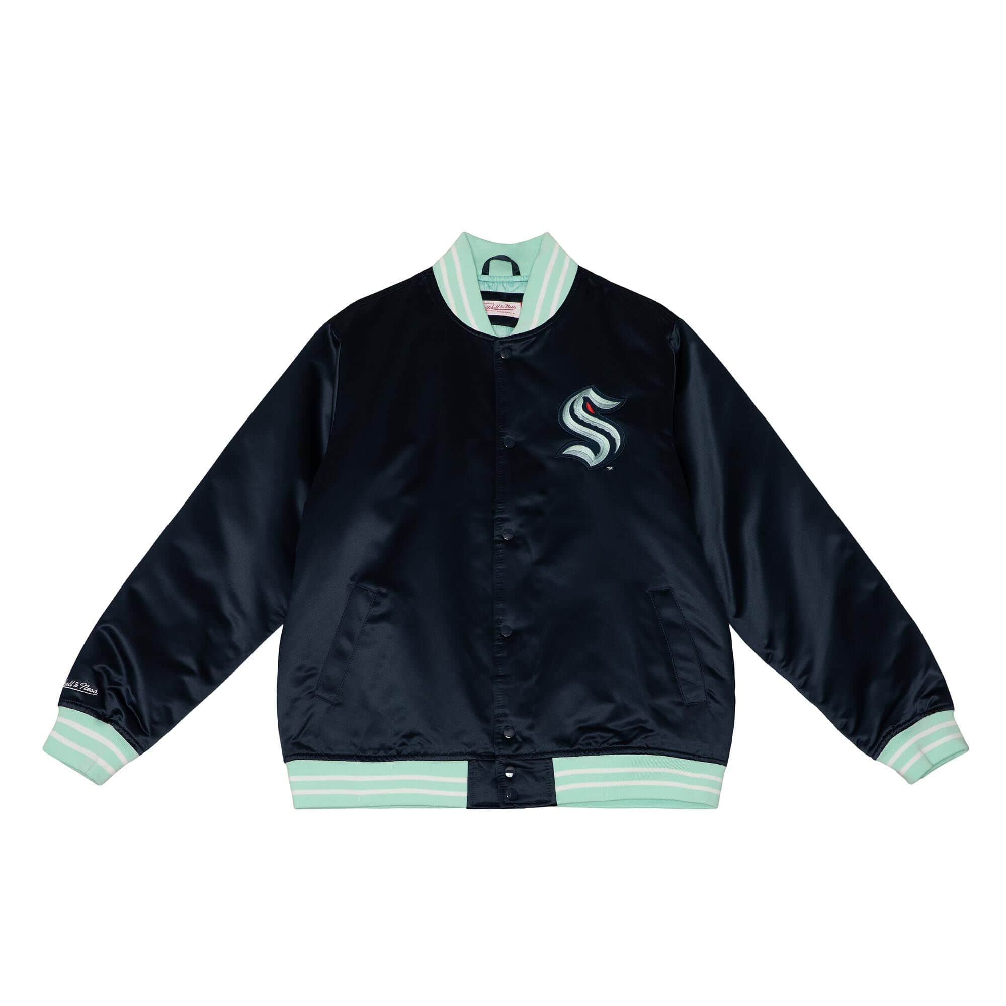 Mitchell & Ness Seattle Kraken Heavyweight NHL Satin Jacket