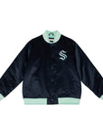 Mitchell & Ness Seattle Kraken Heavyweight NHL Satin Jacket