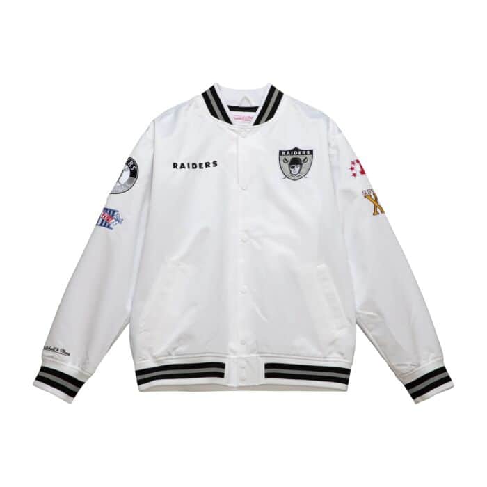 Mitchell & Ness Oakland Raiders City Collection Lightweight Satin Jacket