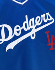 Mitchell & Ness Los Angeles Dodgers Sideline V-Neck Pullover Satin Jacket