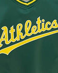 Mitchell & Ness Oakland Athletics Sideline Pullover Satin Jacket