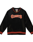 Mitchell & Ness San Francisco Giants Sideline Pullover Satin Jacket