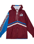 Mitchell & Ness Colorado Avalanche Undeniable Full Zip NHL Windbreaker Hood