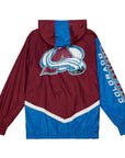 Mitchell & Ness Colorado Avalanche Undeniable Full Zip NHL Windbreaker Hood