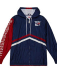 Mitchell & Ness New York Rangers Undeniable Full Zip NHL Windbreaker Hood