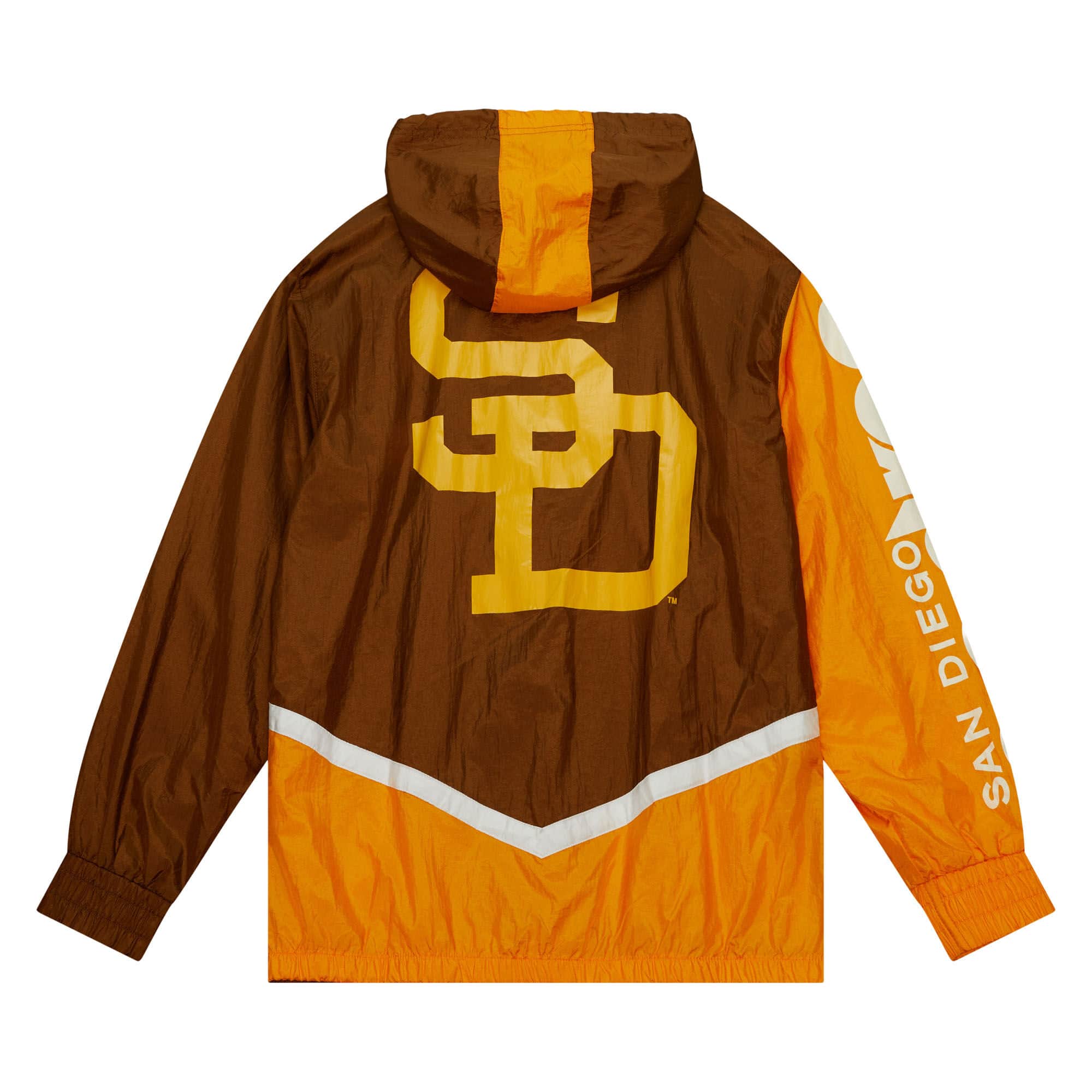 Mitchell & Ness San Diego Padres Undeniable Full Zip MLB Windbreaker Hood