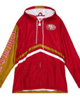 Mitchell & Ness San Francisco 49ers Undeniable Full Zip NFL Windbreaker Hood