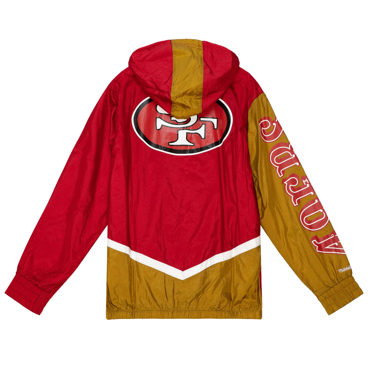 San Francisco 49ers NFL Throw It Back Full Zip Windbreaker Hood M