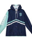 Mitchell & Ness Seattle Kraken Undeniable Full Zip NHL Windbreaker Hood