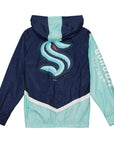 Mitchell & Ness Seattle Kraken Undeniable Full Zip NHL Windbreaker Hood