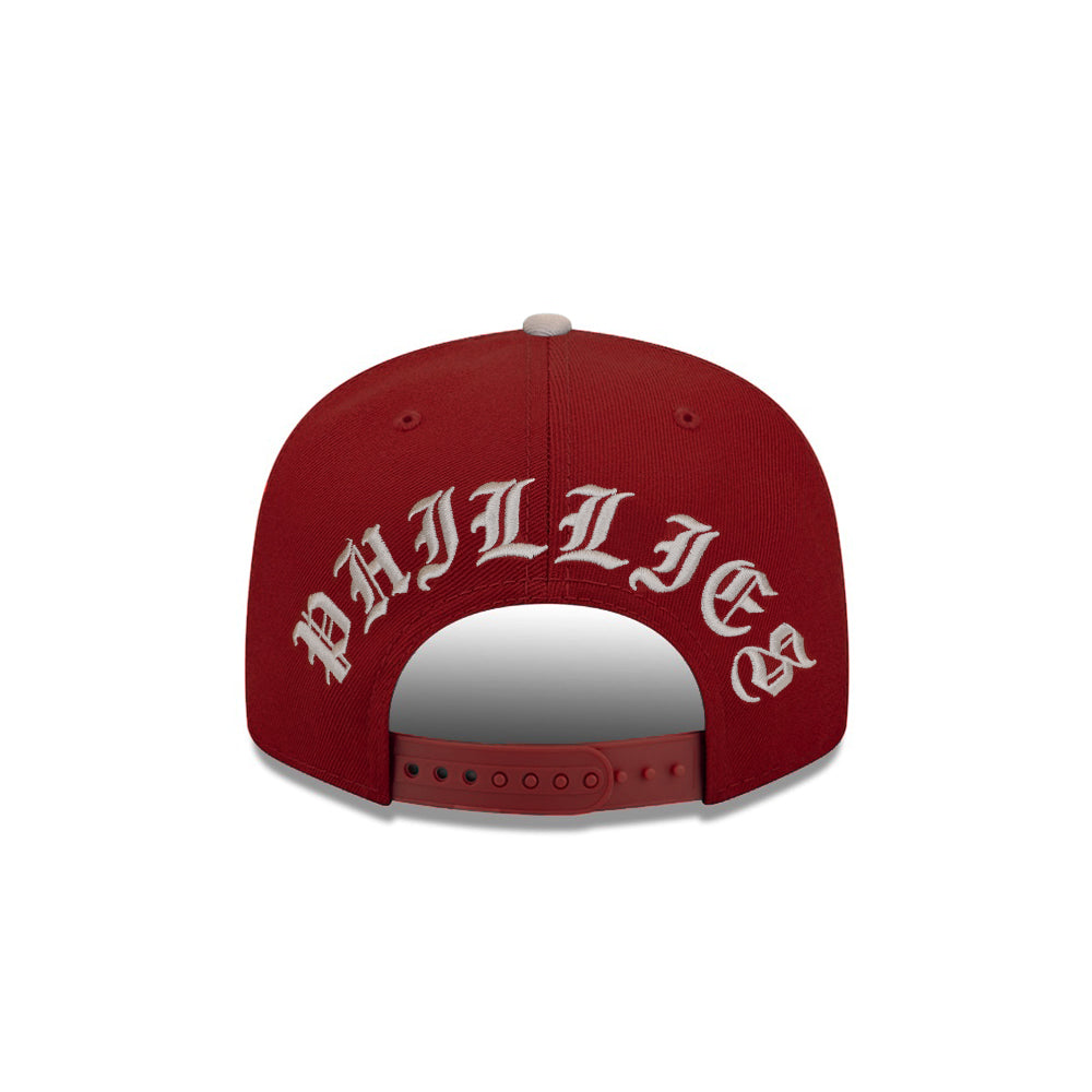 Philadelphia Phillies New Era Blackletter Arch 9FIFTY Snapback Hat