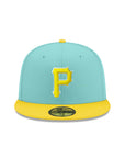 Pittsburgh Pirates Mint Lemon 2 Tone 59Fifty Fitted
