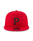 Pittsburgh Pirates Scarlet Red On Black 9Fifty Snapback