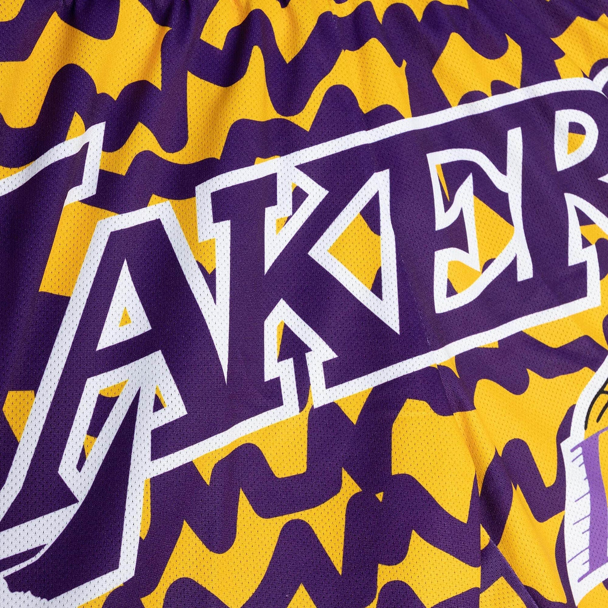 Mitchell & Ness Jumbotron 2.0 Sublimated Shorts Los Angeles Lakers