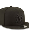 Oakland Athletics Black On Black 9Fiifty Snapback