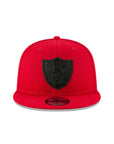 Las Vegas Raiders Scarlet Red On Black 9Fifty Snapback