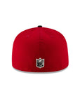Las Vegas Raiders Scarlet Red on Black 2 Tone 59Fifty Fitted