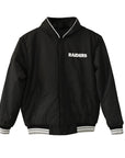Las Vegas Raiders Hooded Jacket with Fleece Sleeves Reversible Jacket