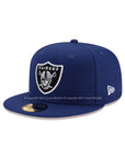 Las Vegas Raiders Royal Team Color 59Fifty Fitted Hat