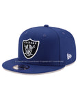 Las Vegas Raiders Royal Blue on White OTC 9Fifty Snapback