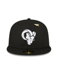 Los Angeles Rams X Paper Planes NFL Black on White 59Fifty Fitted