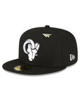 Los Angeles Rams X Paper Planes NFL Black on White 59Fifty Fitted