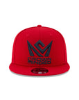 CrownMinded Scarlet Red on Black 9Fifty Snapback w/ Pin