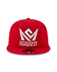 CrownMinded Scarlet Red on White 9Fifty Snapback w/ Pin