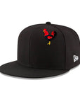 CrownMinded Rooster Cock Black Red Cap Pin