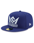 CrownMinded Royal Blue on White 59Fifty Fitted