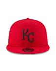 Kansas City Royals Scarlet Red On Black 9Fifty Snapback