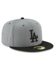 Los Angeles Dodgers MLB Storm Gray Black 59Fifty Fitted Hat