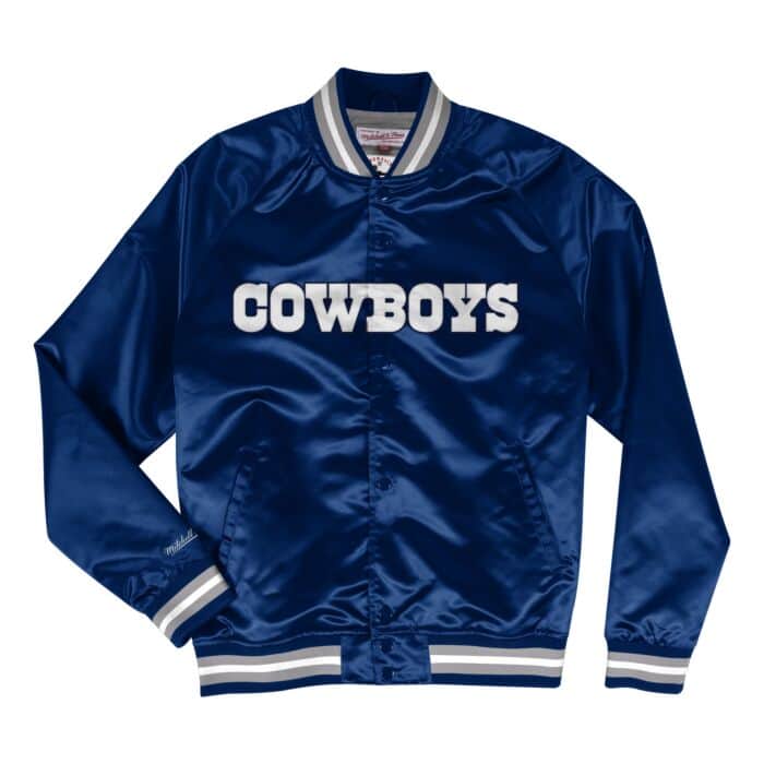Mitchell & Ness Dallas Cowboys Lightweight Satin Jacket Mitchell & Ness Dallas Cowboys Lightweight Satin Jacket