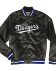 Mitchell & Ness Los Angeles Dodgers Black Lightweight Satin Jacket