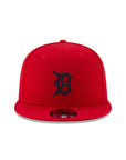 Detroit Tigers Scarlet Red on Black 9Fifty Snapback