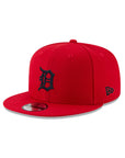 Detroit Tigers Scarlet Red on Black 9Fifty Snapback