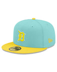 Detroit Tigers Mint Lemon 2 Tone 59Fifty Fitted