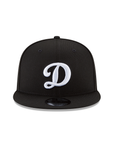 Los Angeles Dodgers D Black on White 9Fifty Snapback